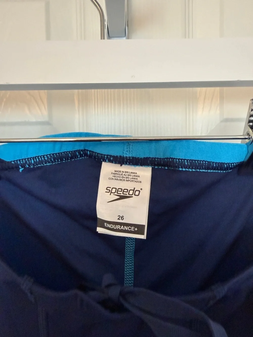 Speedo Endurance+ Splice Jammer Men's Size 26 Blue Black NWT